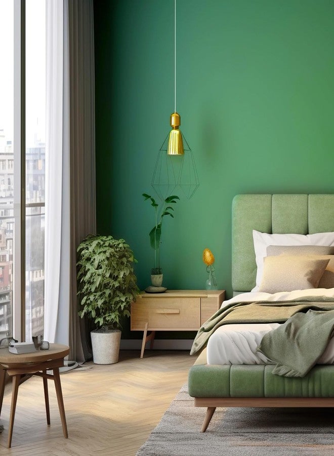 صن بيرد ورق جدران صن بيرد الأخضر اللاصق، ورق لاصق للخزائن، ورق جدران PVC قابل للإزالة، غطاء جداري أخضر مزخرف لبطانة رفوف الأدراج المكتبية (24 × 48 بوصة) - Image 5